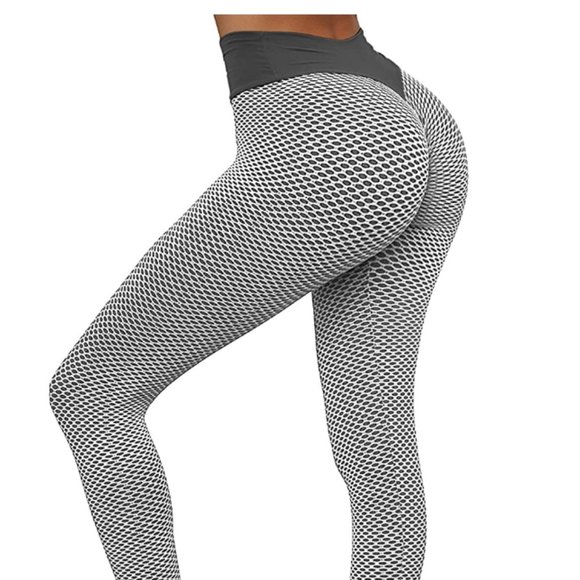 TikTok Leggings Pants - Gray TikTok Leggings Ruched Butt Lifting All Sizes